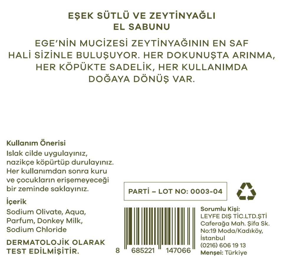 Merhem Ritüel - Eşek Sütlü ve Zeytinyağlı Katı Sabun 150 gr.
