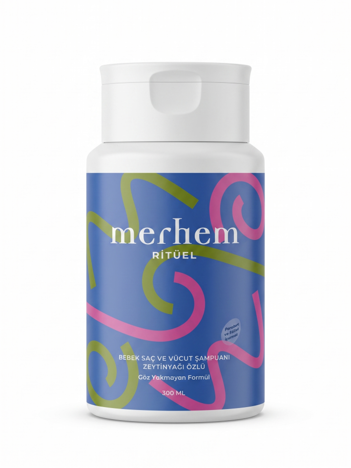 Merhem Ritüel - Zeytinyağı Özlü Bebek Saç ve Vücut Şampuanı 300 ml.